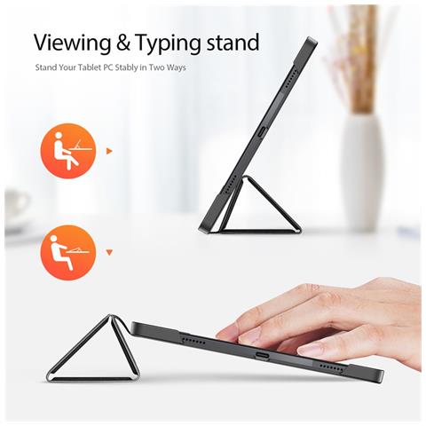 Cover per Tab P12 - Pelle /PU, Nero, Auto Wake /Sleep - Foto 2
