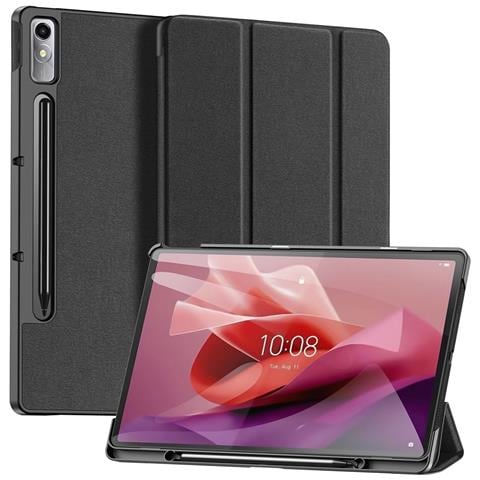 Cover per Tab P12 - Pelle /PU, Nero, Auto Wake /Sleep - Foto 1