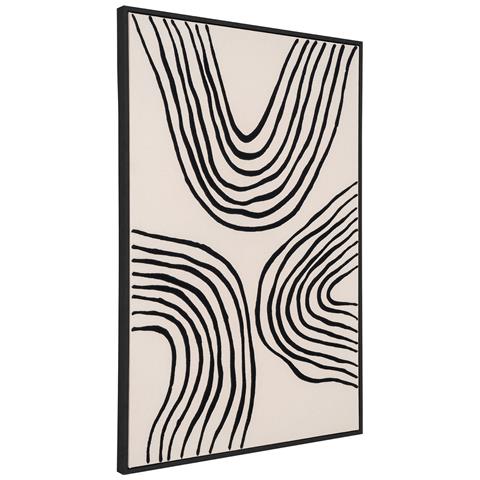 Stampa Su Tela Lipari No. 2 — Nero E Beige 60×90 Cm - Foto 2