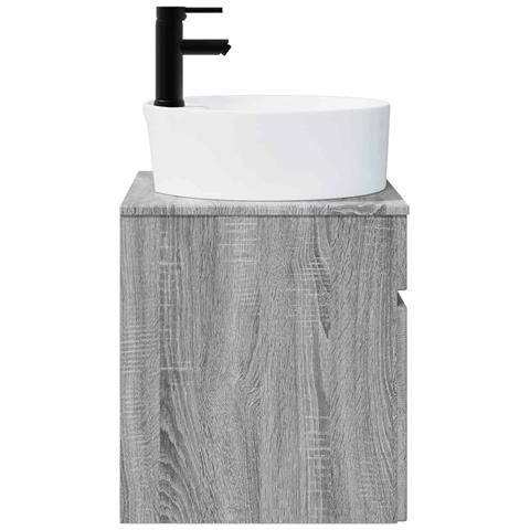 Mobile lavabo da parete Sonoma grigio 49 x 44,5 x 65 cm - Foto 2