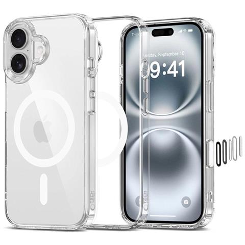 Skaidrus Flexair Hybrid Cc Magsafe Custodia Per Iphone 16 - Foto 2