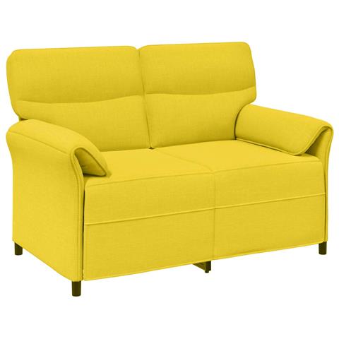 Set di divani 2 pz Giallo Chiaro Tessuto - Foto 9