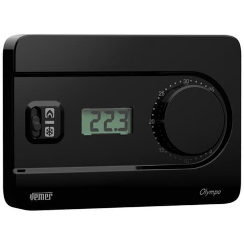 Termostato da parete OLYMPO NERO LCD - Foto 1