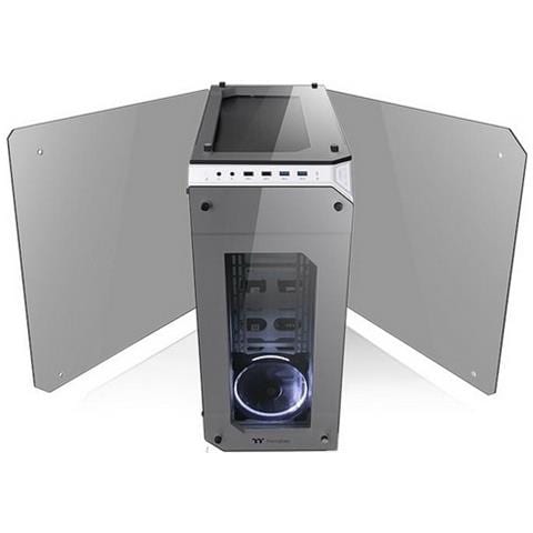 Case View 71 TG Snow Edition Full Tower ATX / EATX / Micro-ATX / Mini-ITX 2 Porte USB 3.0 Colore Bianco (Finestrato)  - Foto 2