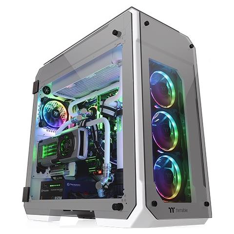 Case View 71 TG Snow Edition Full Tower ATX / EATX / Micro-ATX / Mini-ITX 2 Porte USB 3.0 Colore Bianco (Finestrato)  - Foto 3