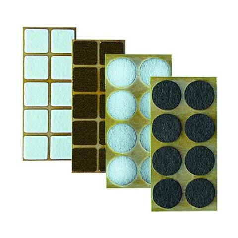 Sottosedia Autoadesivo Feltrini - 20 X 20 Pz 10 Bianco Cf. 50 - Foto 1