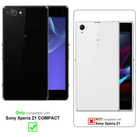 Custodia Compatibile Con Sony Xperia Z1 Compact In Rosso Mela - Coperchio Protettivo In Design Flip Con Chiusura Magnetica - Foto 9