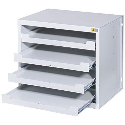 1160056,1 1097,3 Centimetri Cm Eurobox Con Maniglie Chiuse, Grigio / Rosso, 400 X 300 X 320 Mm A - Foto 1