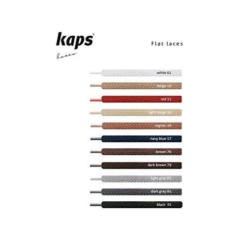 Piatto Lacci Durevoli 100 Cotone Lacci Della Scarpa Qualit A Calzature Casual Made In Europa 1 Coppia Molti Colori E Lunghezze (150 Cm - 60 Pollici - 7 A 10 Occhiello Accoppiamenti 91 - Nero)  - Foto 2