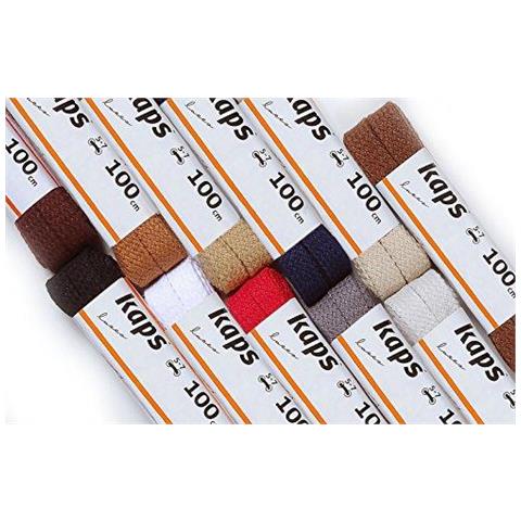 Piatto Lacci Durevoli 100 Cotone Lacci Della Scarpa Qualit A Calzature Casual Made In Europa 1 Coppia Molti Colori E Lunghezze (150 Cm - 60 Pollici - 7 A 10 Occhiello Accoppiamenti 91 - Nero)  - Foto 3