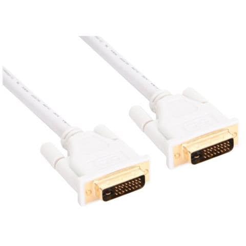 17775W 5m Oro, Bianco cavo DVI - Foto 1