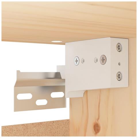 Pensili 2 pz 30x30x100 cm in Legno Massello di Pino - Foto 2