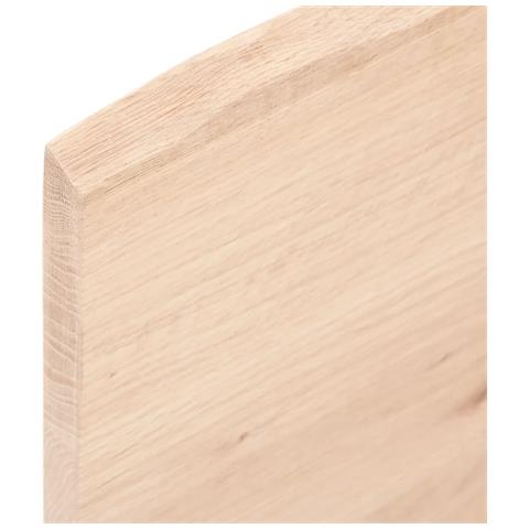 Piano Bagno 100x60x2 cm in Legno Massello Non Trattato - Foto 2