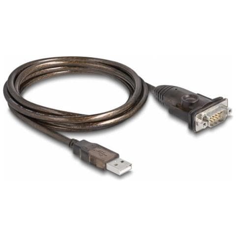 62645 Cavo Seriale Nero 1,5 M Usb Tipo A Db-9 - Foto 1