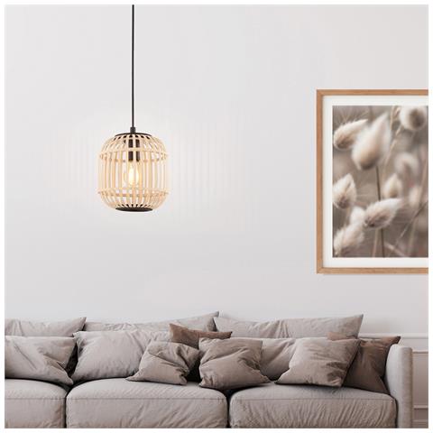 Lampadario Contemporaneo Bordesley Piccolo 1 Luce Acciaio Nero - Foto 1