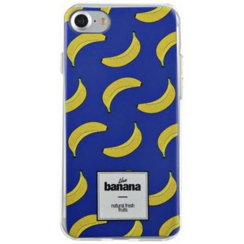 Cover Per Iphone Se 2020/8/7 Semirigida Con Fantasia Banane, Blu - Foto 1