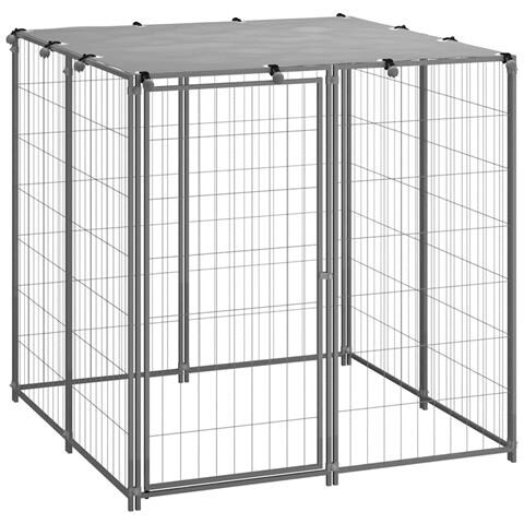 Cuccia Per Cani Argento 110x110x110 Cm In Acciaio - Foto 1