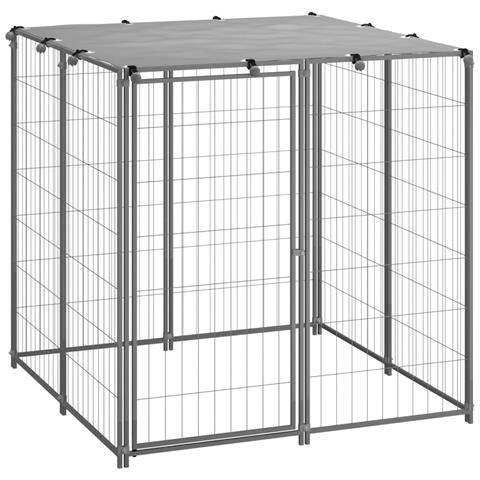 Cuccia Per Cani Argento 110x110x110 Cm In Acciaio - Foto 1