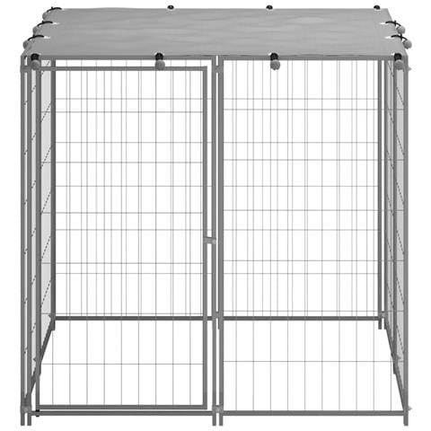 Cuccia Per Cani Argento 110x110x110 Cm In Acciaio - Foto 2