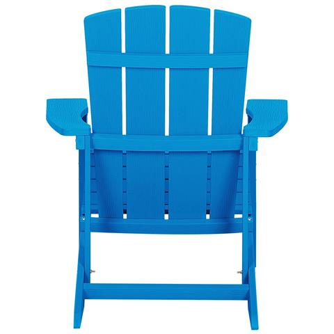 Sedia Da Giardino Con Poggiapiedi Blu Adirondack - Foto 8