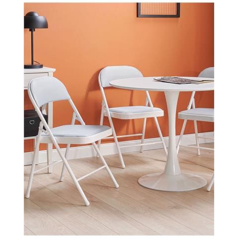 Set Di 4 Sedie Sparks Grigio Chiaro - Foto 1