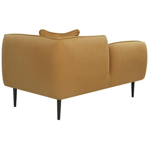 Chaise Longue Versione Destra Chevannes Bouclé Senape - Foto 2