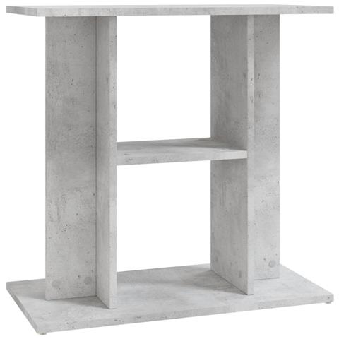 Supporto Acquario 60x30x60 cm Legno Multistrato Grigio Cemento - Foto 1