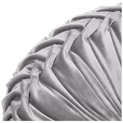Cuscino Decorativo Udala Velluto 40 X 40 Cm Tinta Unita Grigio - Foto 2