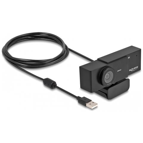 Webcam UHD USB con microfono 4K 30 Hz con angolo di visuale da 110° e treppiede - Foto 1