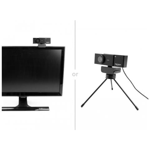 Webcam UHD USB con microfono 4K 30 Hz con angolo di visuale da 110° e treppiede - Foto 6