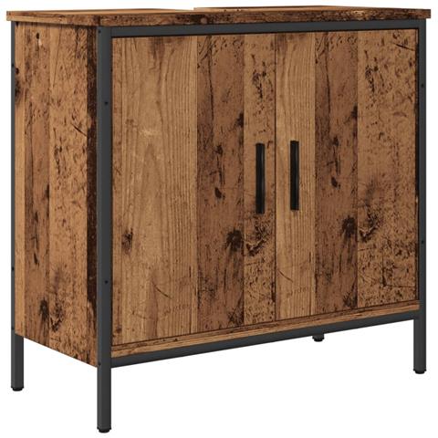 Mobile Sottolavabo Legno Antico 60x30x60 Cm Legno Multistrato - Foto 1