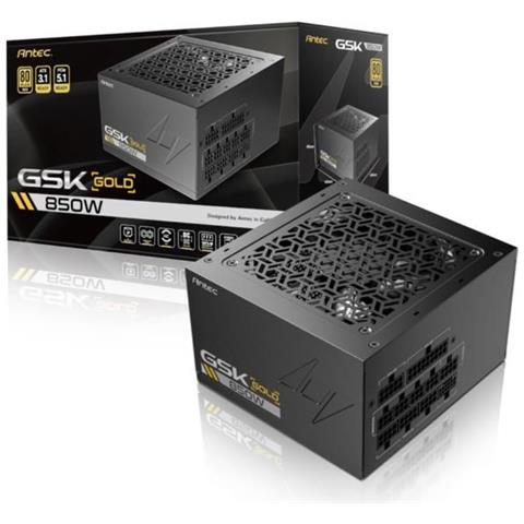 Alimentatore per Computer GSK850 Potenza 850 W ATX 20+4 pin Nero - Foto 1