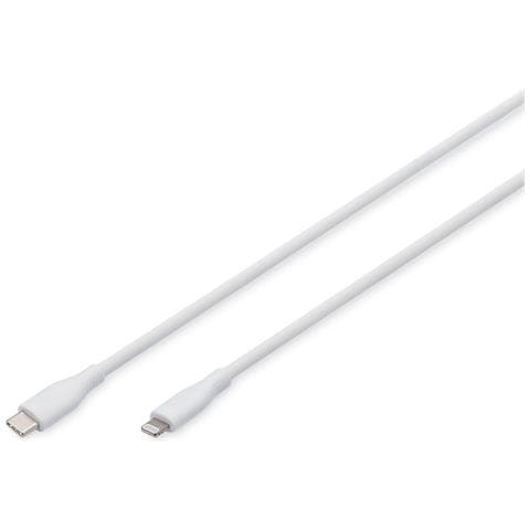 Cavo di collegamento in silicone Lightning, USB-C - Lightning, 0,5 m, bianco - Foto 1