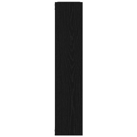 Scaffale a Parete Rovere Nero 90x16x78 cm Legno Multistrato - Foto 10