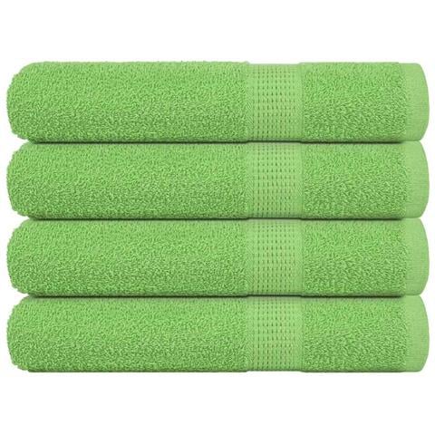 Asciugamani Per Sauna 4 Pz Verde Mela 80x200 Cm 360 G/m Cotone - Foto 1