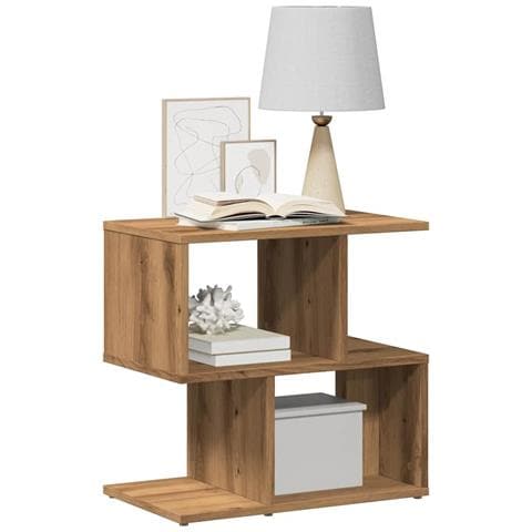 Comodini 2pz Rovere Artigianale 50x30x51,5 Cm Legno Multistrato - Foto 1
