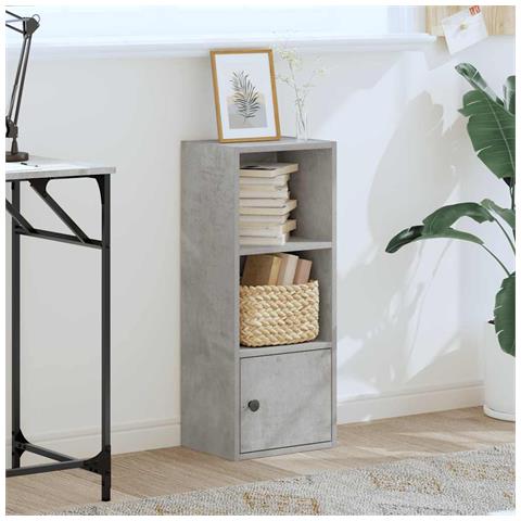 Libreria Grigio Cemento 31x24x77 Cm In Legno Multistrato - Foto 3
