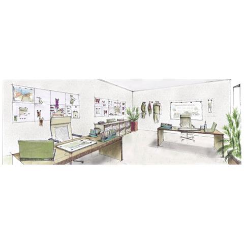 16111 bacheca magnetiche e accessori 500 x 500 mm Metallico - Foto 2