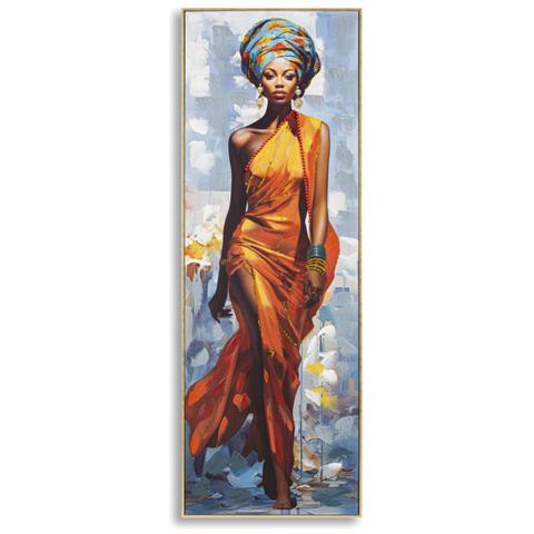 Stampa Su Tela Africa 19 - Multicolore - Legno - 52x4,5x152 Cm - Foto 1