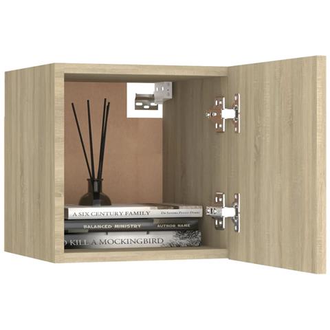 Comodino Rovere Sonoma 30,5x30x30 Cm In Truciolato - Foto 2