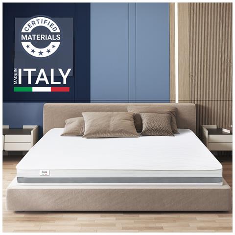 Materasso Matrimoniale Francese 135x175 Cm In Memory Antibatterico | Altezza 20 Cm | Rivestimento 3d Air In Fibra Ipoallergenica | Materasso Ortopedico A 7 Zone Differenziate Termosensibili - Foto 2