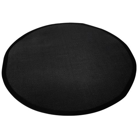 Tappetino Per Focolare - 59,8 Pollici Rotondo (152 Cm) - Nero - Foto 1