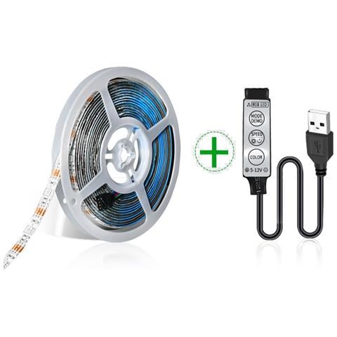 Kit Striscia Led Usb Rgb 3m Per Illuminazione Ambientale - Foto 1