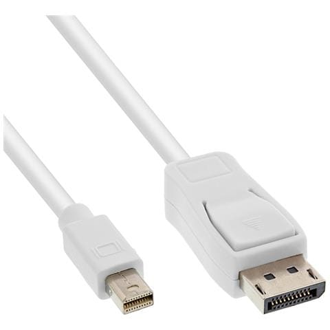 Cavo Mini DisplayPort M a DisplayPort M, 1m, FullHD, bianco - Foto 1