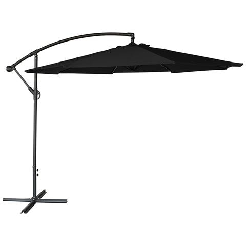 Ombrellone Oahu Rotondo Diametro 3,50m Nero - Foto 1