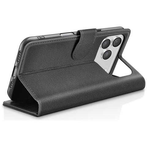 Custodia A Portafoglio Per Iphone 17 Pro Max Con Supporto E Linguetta Magnetica, Nero - Foto 5