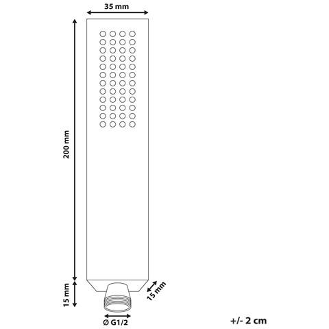 Soffione Doccia Tabacal Ottone Oro - Foto 5