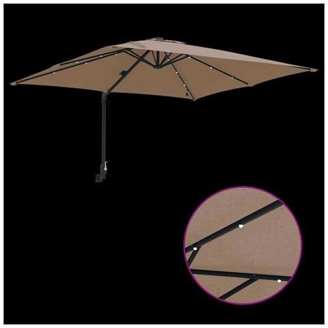 Ombrello da giardino Talpa 248.5 x 247.5 x 160 cm Tessuto - Foto 9