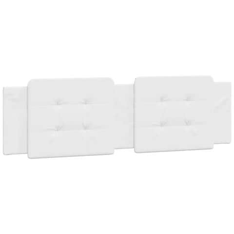 Cuscino Testiera Bianco 183 cm in Similpelle - Foto 1