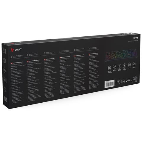 STYX Outemu Peach Silent tastiera Gaming Bluetooth QWERTY US International Nero - Foto 11